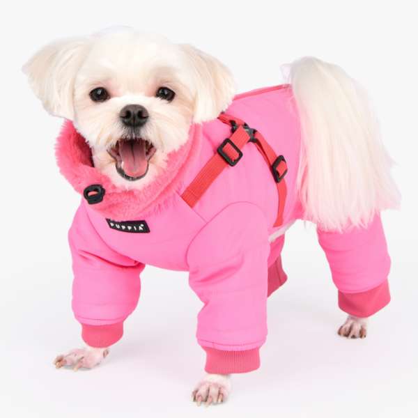 Hunde-Overall Everson - Pink